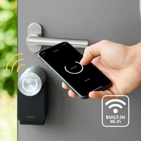 Nuki Smart Lock 3.0 Pro, cerradura inteligente con módulo wifi, cerradura electrónica con batería Power Pack, cerradura digital automática, negro - Conecta Tu Hogar