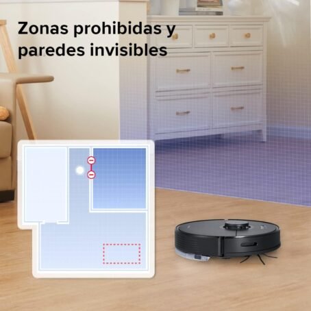 roborock Q7 MAX Robot Aspirador 4200Pa Wi-Fi Robot Aspirador & fregasuelos con Zonas Prohibidas 180min de Tiempo de ejecución, Autocargable Alexa & App Connect para Pelo de Mascotas Aspirador Robot - Conecta Tu Hogar