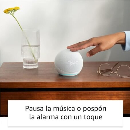 Echo Dot con reloj (5.ª generación, modelo de 2022) - Conecta Tu Hogar