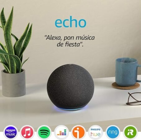 Amazon Echo (4.ª generación) | Altavoz inteligente wifi y Bluetooth con Alexa, controlador de Hogar digital y sonido Dolby de gran calidad | Antracita - Conecta Tu Hogar