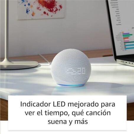 Echo Dot con reloj (5.ª generación, modelo de 2022) - Conecta Tu Hogar