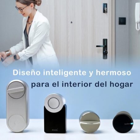 tedee Go Cerradura Inteligente Retrofit para La Puerta, Cerradura Digital con Bloqueo Automático y App, Seguridad Smart lock Acceso sin Llave con Certificado AV-TEST, Cerradura Electronica, Negro - Conecta Tu Hogar