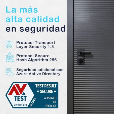 tedee Go Cerradura Inteligente Retrofit para La Puerta, Cerradura Digital con Bloqueo Automático y App, Seguridad Smart lock Acceso sin Llave con Certificado AV-TEST, Cerradura Electronica, Negro - Conecta Tu Hogar